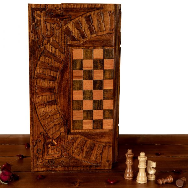 woodcraft Backgammon and Chess